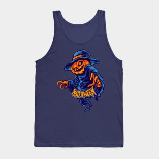 Halloween Smiling Pumpkin Character Terror Tank Top